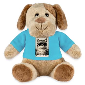 Lustige Katze mit Sonnenbrille: Die Schrecken halten an - MiniFeet® Hund Helge - Atollblau - Vorne