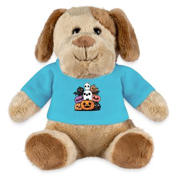 Halloween Party Characters Cartoon - MiniFeet® Dog Helge - atoll blue - Front