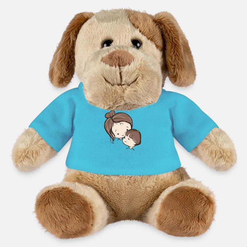 Mutter und Kind - MiniFeet® Hund Helge - Atollblau