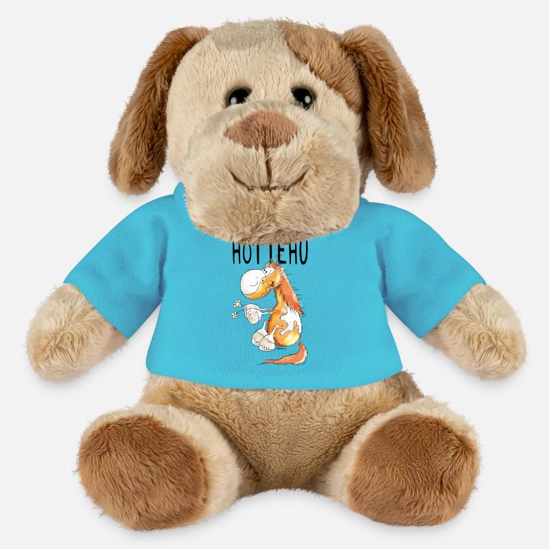 Hottehü Pferd - Pferde - Pony - Pferdchen - Comic - MiniFeet® Hund Helge - Atollblau