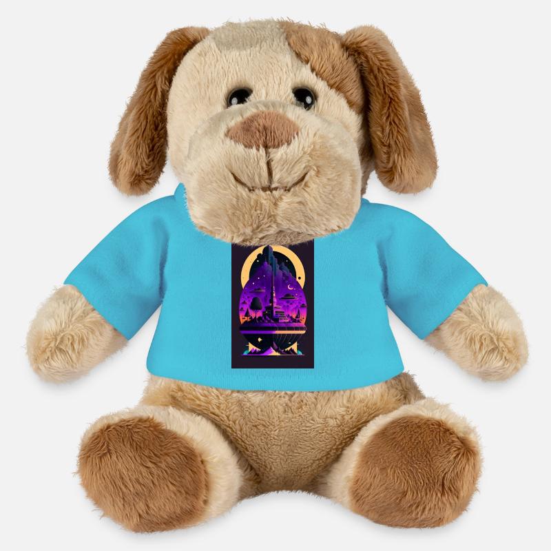ORIGINALE KUNST - MiniFeet® Hund Helge - Atollblau