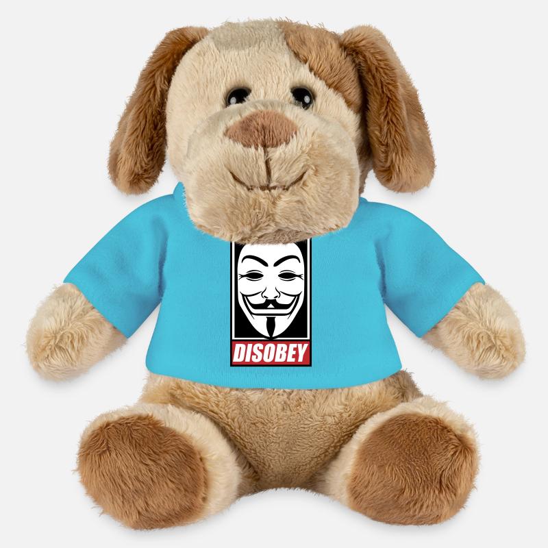disobey | Farben änderbar - MiniFeet® Hund Helge - Atollblau