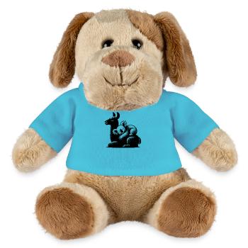 Sleeping koala on a sleeping llama - MiniFeet® Dog Helge - atoll blue - Front