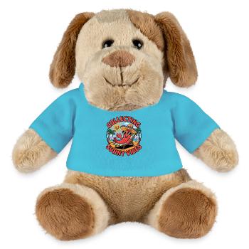 Ambiance estivale ensoleillée Drôle de crabe sur la plage - Chien en peluche Helge MiniFeet® - bleu outremer - Devant