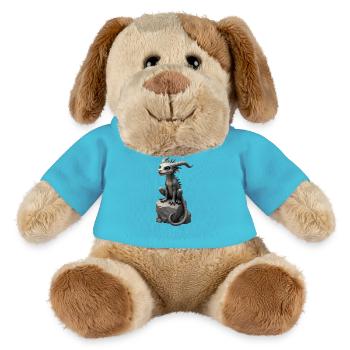 Monster on Stone 2 - MiniFeet® Hund Helge - Atollblau - Vorne