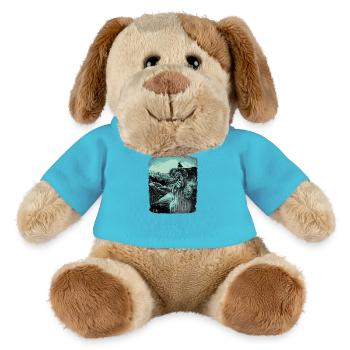 Preikestolen # Troll # Norvège - Chien en peluche Helge MiniFeet® - bleu outremer - Devant
