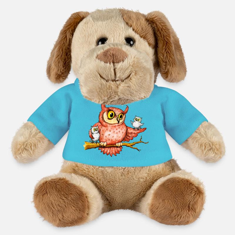 Eulen - MiniFeet® Hund Helge - Atollblau