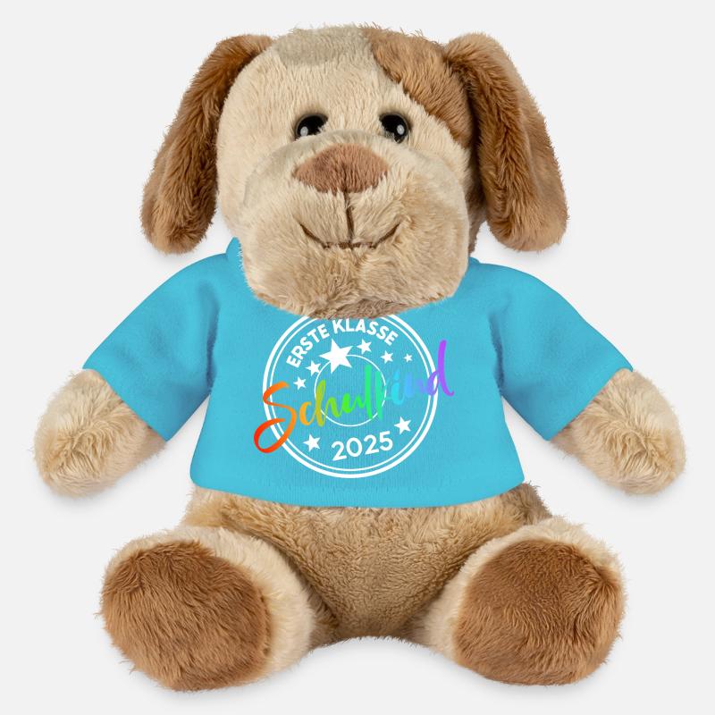 Ers­te Klasse Schul­beginn 2025 - MiniFeet® Hund Helge - Atollblau