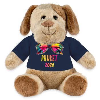 Phuket 2026 Tropen-Sonnenbrille - MiniFeet® Hund Helge - French Navy - Vorne