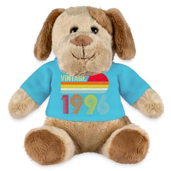 30e anniversaire du millésime 1996 - Chien en peluche Helge MiniFeet® - bleu outremer - Devant