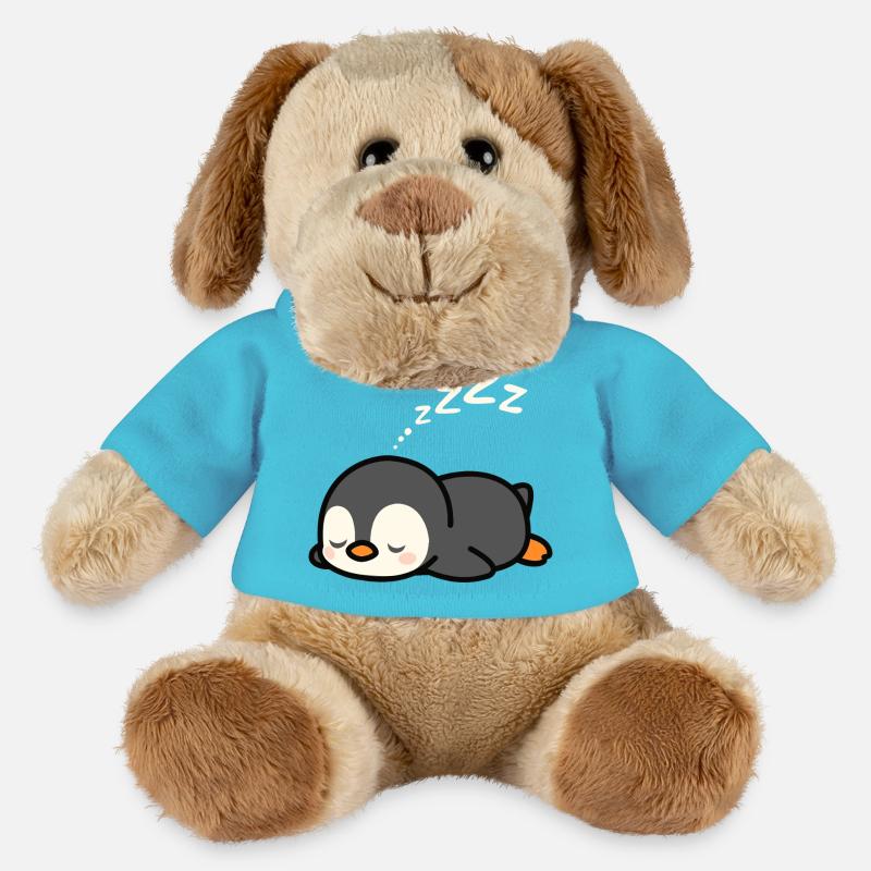 Cute Penguin Nap - MiniFeet® Dog Helge - atoll blue