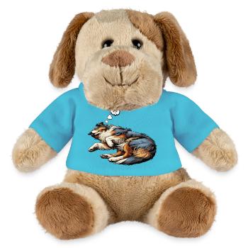 Australian Shepherd Aussie Aussie Owners Aussies - MiniFeet® Dog Helge - atoll blue - Front