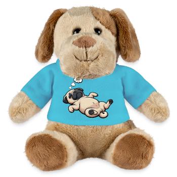 Carlin Carlin Propriétaire de carlin Amoureux du carlin Porte-carlin - Chien en peluche Helge MiniFeet® - bleu outremer - Devant