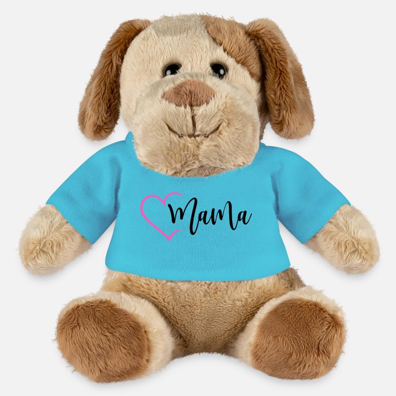 Mama mit Herz Mutter Liebe Muttertag Kind Geschenk - MiniFeet® Hund Helge - Atollblau