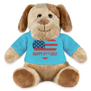 Frohen 4. Juli - MiniFeet® Hund Helge - Atollblau - Vorne