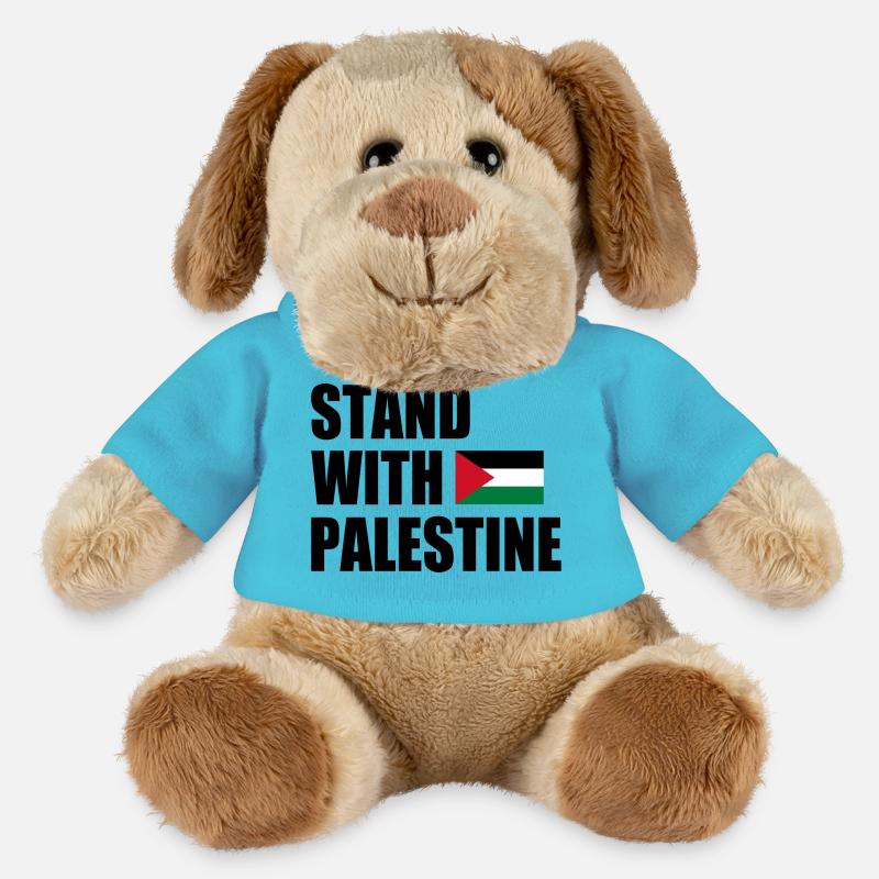 Stand with palestine - MiniFeet® Hund Helge - Atollblau