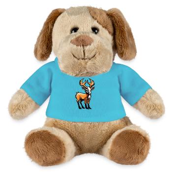 Hirsch Comic - MiniFeet® Hund Helge - Atollblau - Vorne