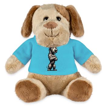 Irischer Wolfshund Wolfshundbesitzer Wolfshundfan - MiniFeet® Hund Helge - Atollblau - Vorne