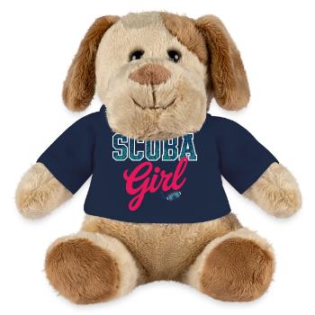 Conception de plongée sous-marine pour fille - Chien en peluche Helge MiniFeet® - bleu marine - Devant