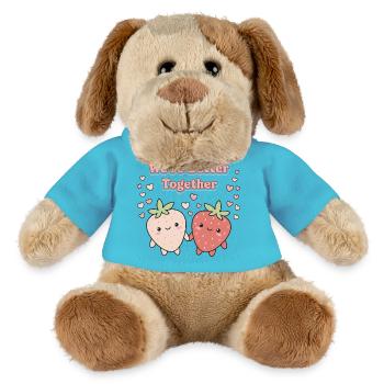 Together We’re Better Strawberries - MiniFeet® Dog Helge - atoll blue - Front