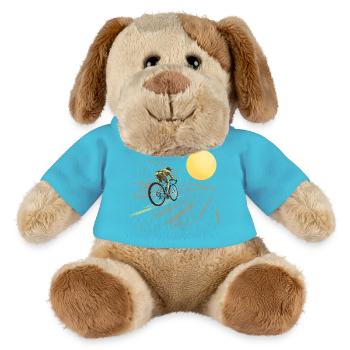 Radfahren zur Sonne - MiniFeet® Hund Helge - Atollblau - Vorne