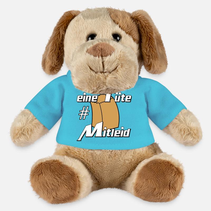 Party Shirt ,Feiern , Karneval, Tüte Mitleid (25) - MiniFeet® Hund Helge - Atollblau