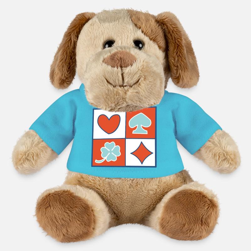 Checkerboard 2 von helfspawn - MiniFeet® Hund Helge - Atollblau