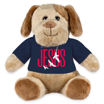 Jesus Doves Typography - MiniFeet® Dog Helge - french navy - Front