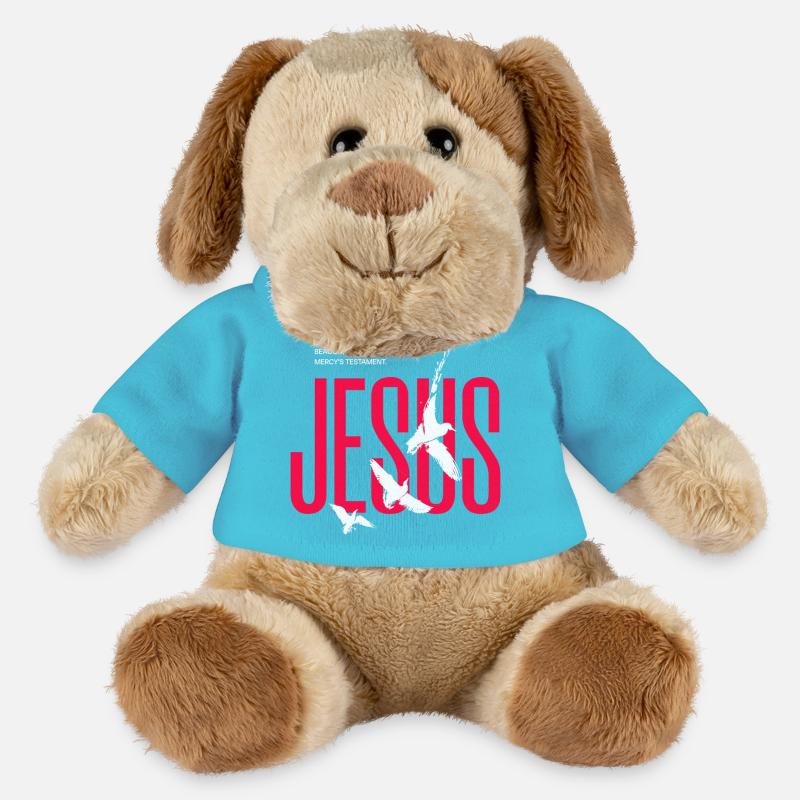Jesus Doves Typography - MiniFeet® Dog Helge - atoll blue