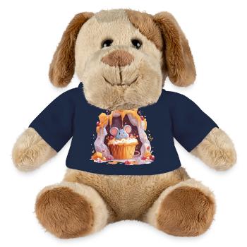 Niedliche Maus in Cupcake Höhle - MiniFeet® Hund Helge - French Navy - Vorne