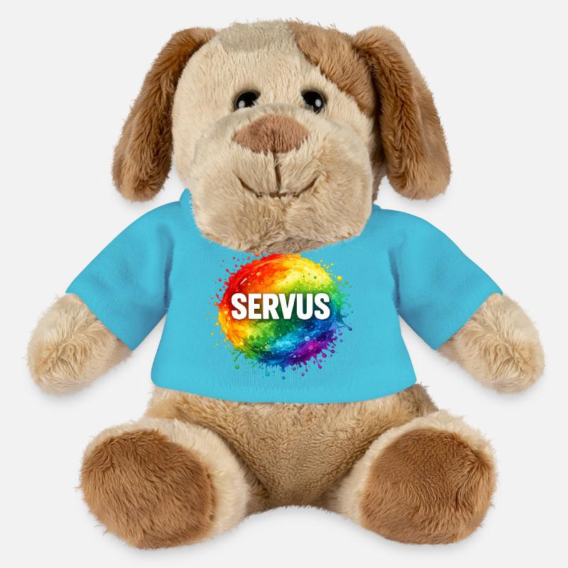 Colourful explosion SERVUS - MiniFeet® Dog Helge - atoll blue