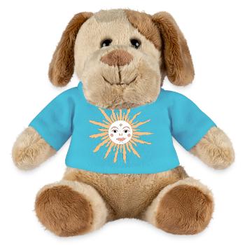 Soleil Céleste - Chien en peluche Helge MiniFeet® - bleu outremer - Devant