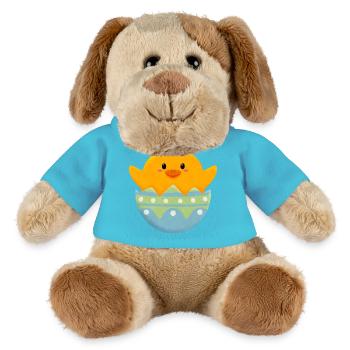 Küken in Osterei - MiniFeet® Hund Helge - Atollblau - Vorne