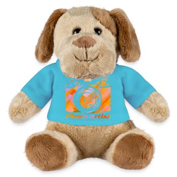 Kamera in leuchtenden Farben - MiniFeet® Hund Helge - Atollblau - Vorne