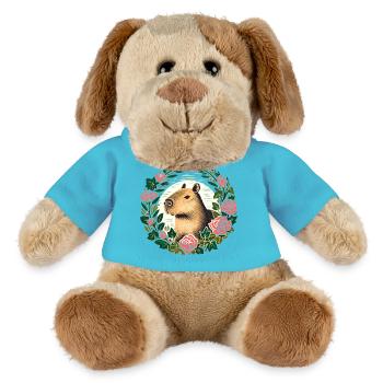 Capybara-Rosenkranz - MiniFeet® Hund Helge - Atollblau - Vorne