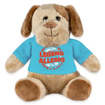 Man Allesio - Chien en peluche Helge MiniFeet® - bleu outremer - Devant