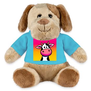 vache - Chien en peluche Helge MiniFeet® - bleu outremer - Devant