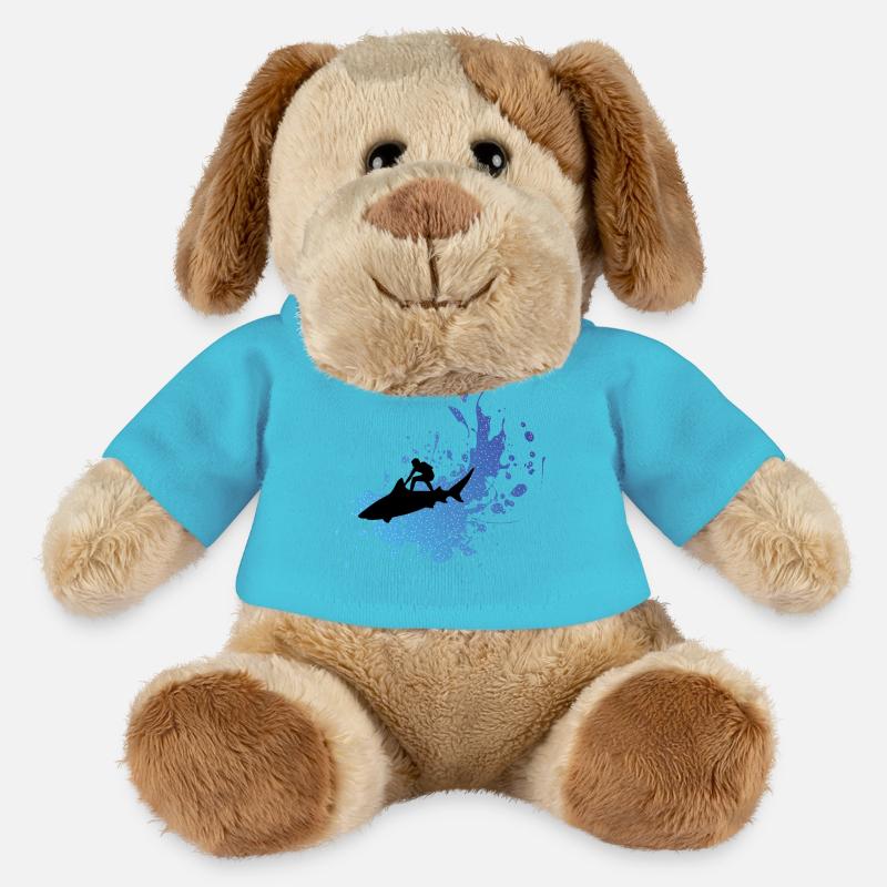 Ride the wave! - MiniFeet® Hund Helge - Atollblau