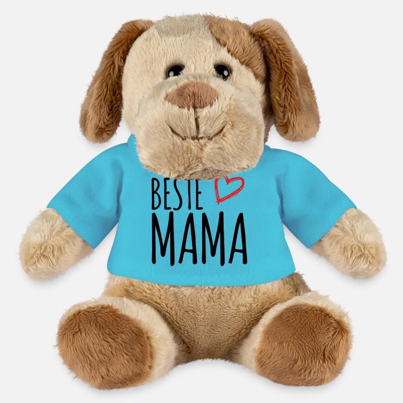 Beste Mama - MiniFeet® Hund Helge - Atollblau