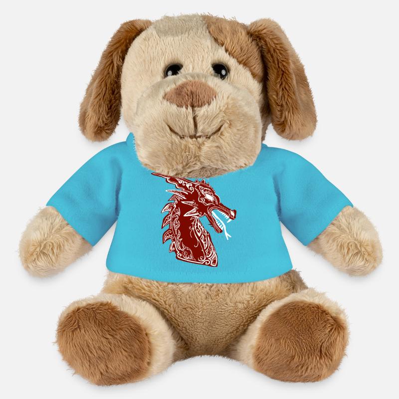 Drachen - MiniFeet® Hund Helge - Atollblau