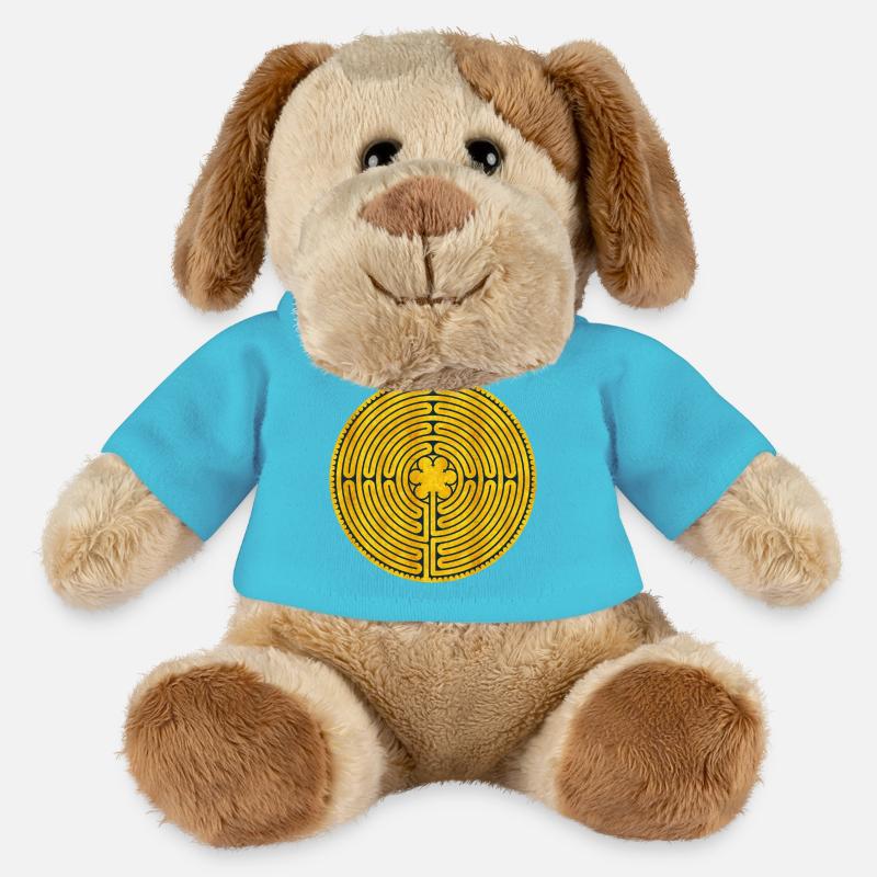 Chartres Labyrinth - MiniFeet® Hund Helge - Atollblau