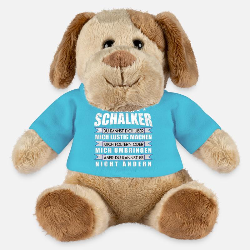Ich bin Schalker | Fan Design Geschenkidee - MiniFeet® Hund Helge - Atollblau