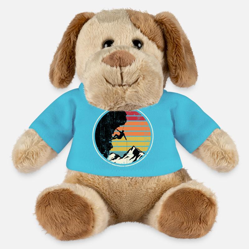 Sunset Summit Climber Silhouette - MiniFeet® Hund Helge - Atollblau
