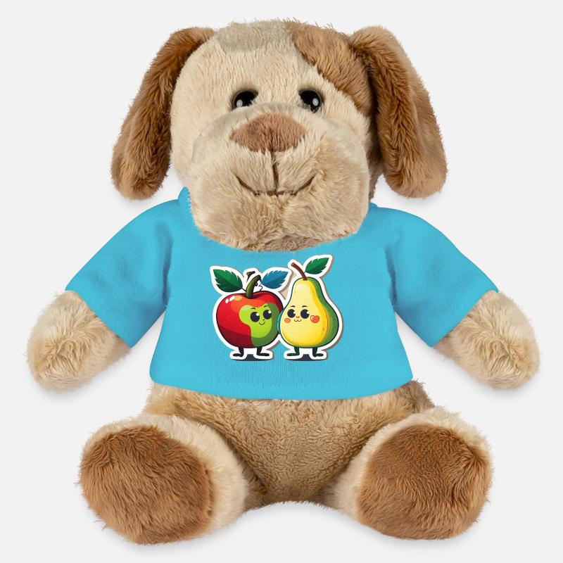 Apple and pear - MiniFeet® Dog Helge - atoll blue