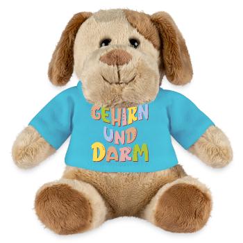 GEHIRN UND DARM - MENTALE GESUNDHEIT ACHTSAMKEIT - MiniFeet® Hund Helge - Atollblau - Vorne
