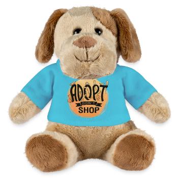 Adoptez Don’t Shop - Chien en peluche Helge MiniFeet® - bleu outremer - Devant