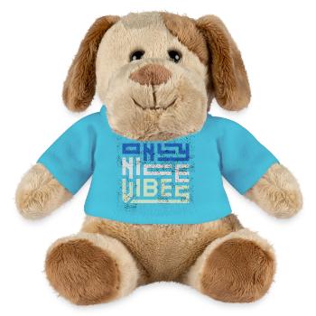 Only Nice Vibes Distressed Typography - MiniFeet® Hund Helge - Atollblau - Vorne