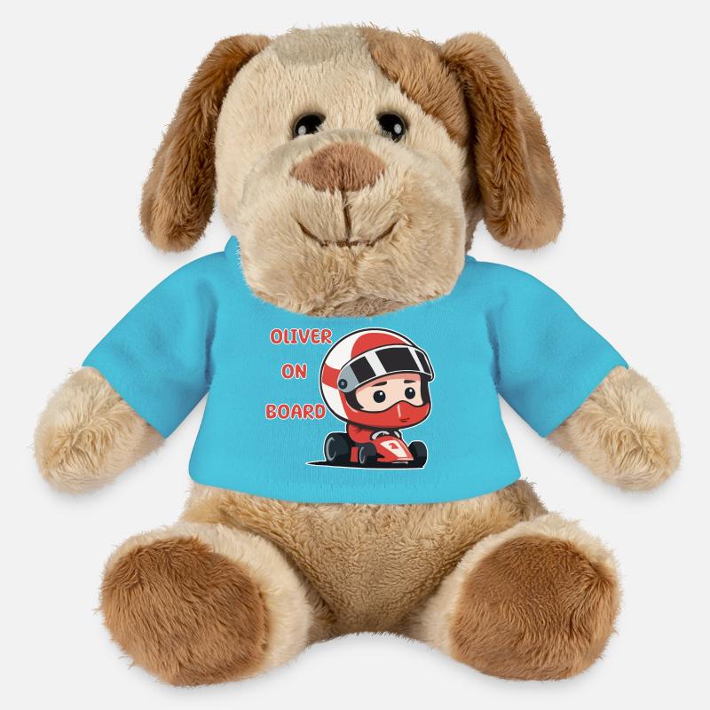 Oliver on board - MiniFeet® Hund Helge - Atollblau