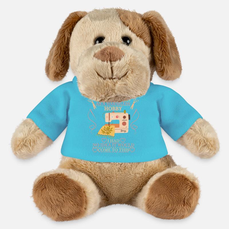 Es begann als harmloses Hobby Quilten - MiniFeet® Hund Helge - Atollblau