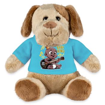 Baby King - Chien en peluche Helge MiniFeet® - bleu outremer - Devant